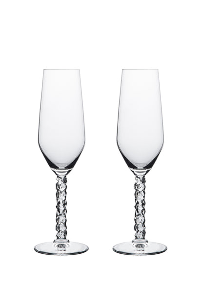 Crystal Champagne Flute & Vase Gift Set