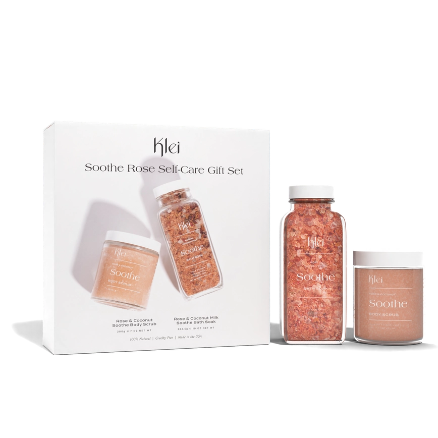 Klei Self-Care Gift Set | Bath Soak & Body Scrub Set