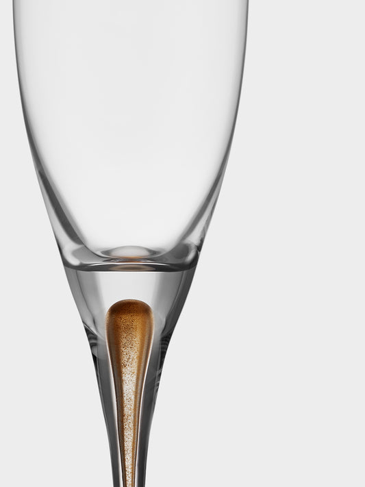 Champagne Glasses | Gold Set of 2