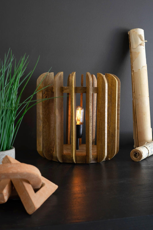 ASHER | Wooden Table Lamp - DWELL by CM